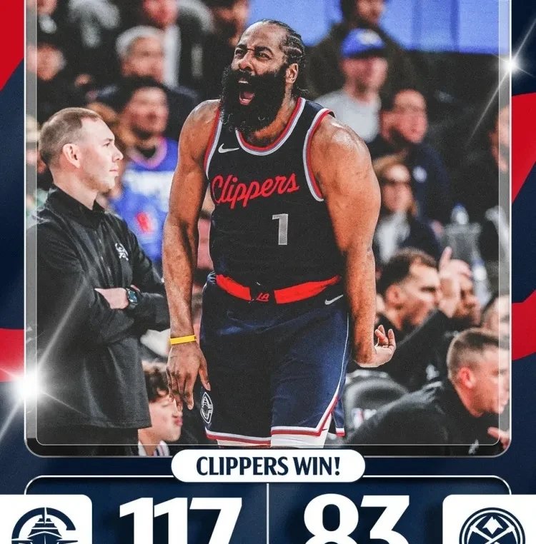 基督火箭险胜湖人，哈登绝杀获胜